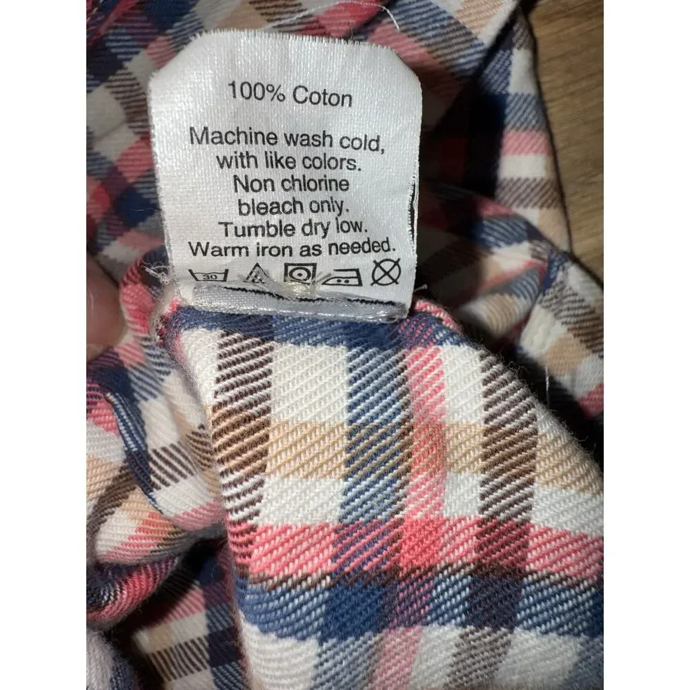 Madewell Flannel Slim Boyshirt in Palma Plaid - size Small - OA4